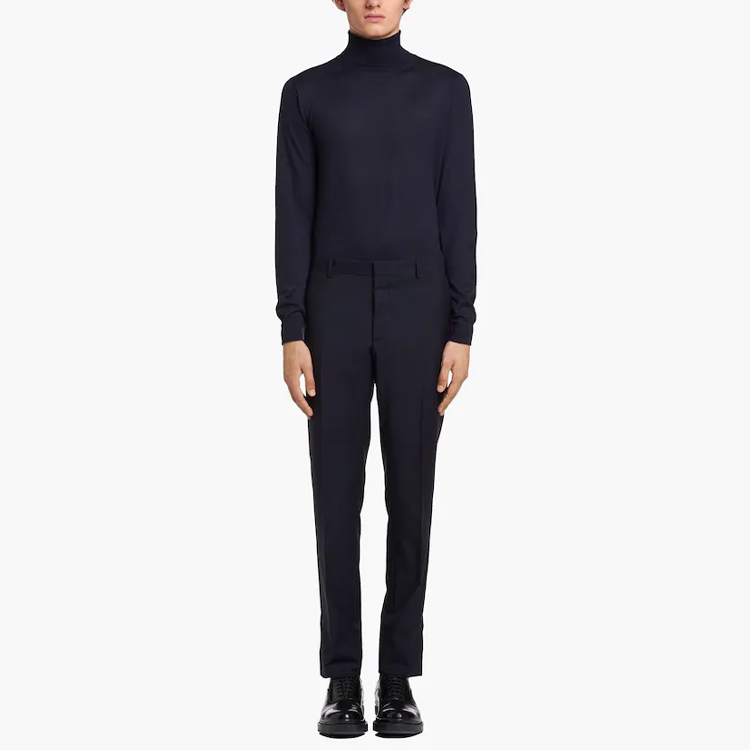 PRADA SS21  Slim Fit Straight-Leg Casual Pants Blue UPA841-D39-F0008-S-131 圖 3