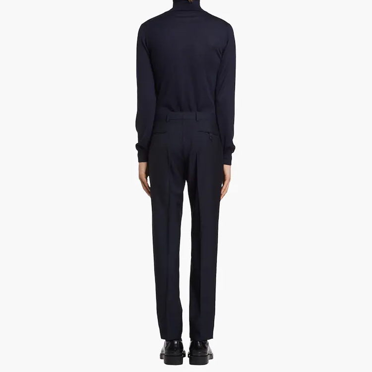 PRADA SS21  Slim Fit Straight-Leg Casual Pants Blue UPA841-D39-F0008-S-131 圖 4