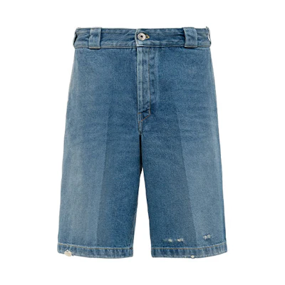 PRADA SS21 Bermuda Denim Shorts Blue GEP338-1ZAB-F0008-S-212