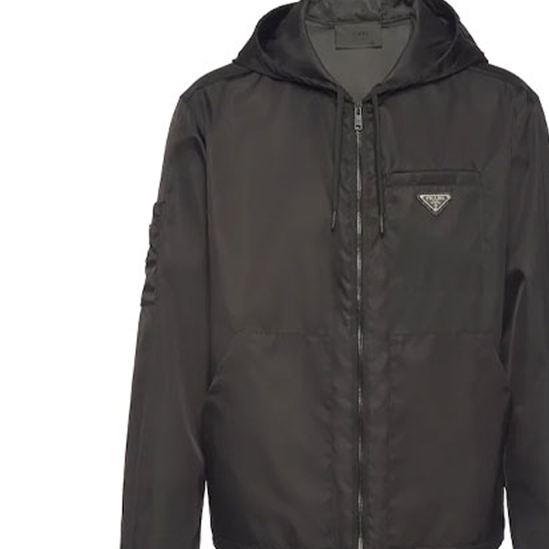 Sizing PRADA SS21 Black Casual Solid Long Sleeve Hoodie Jacket. SGB681-1YFL-F0002-S-202