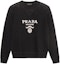 Buy PRADA SS21 Black Logo Jacquard Knit Pullover Sweater. UMB223-1YMW-F0002-S-211