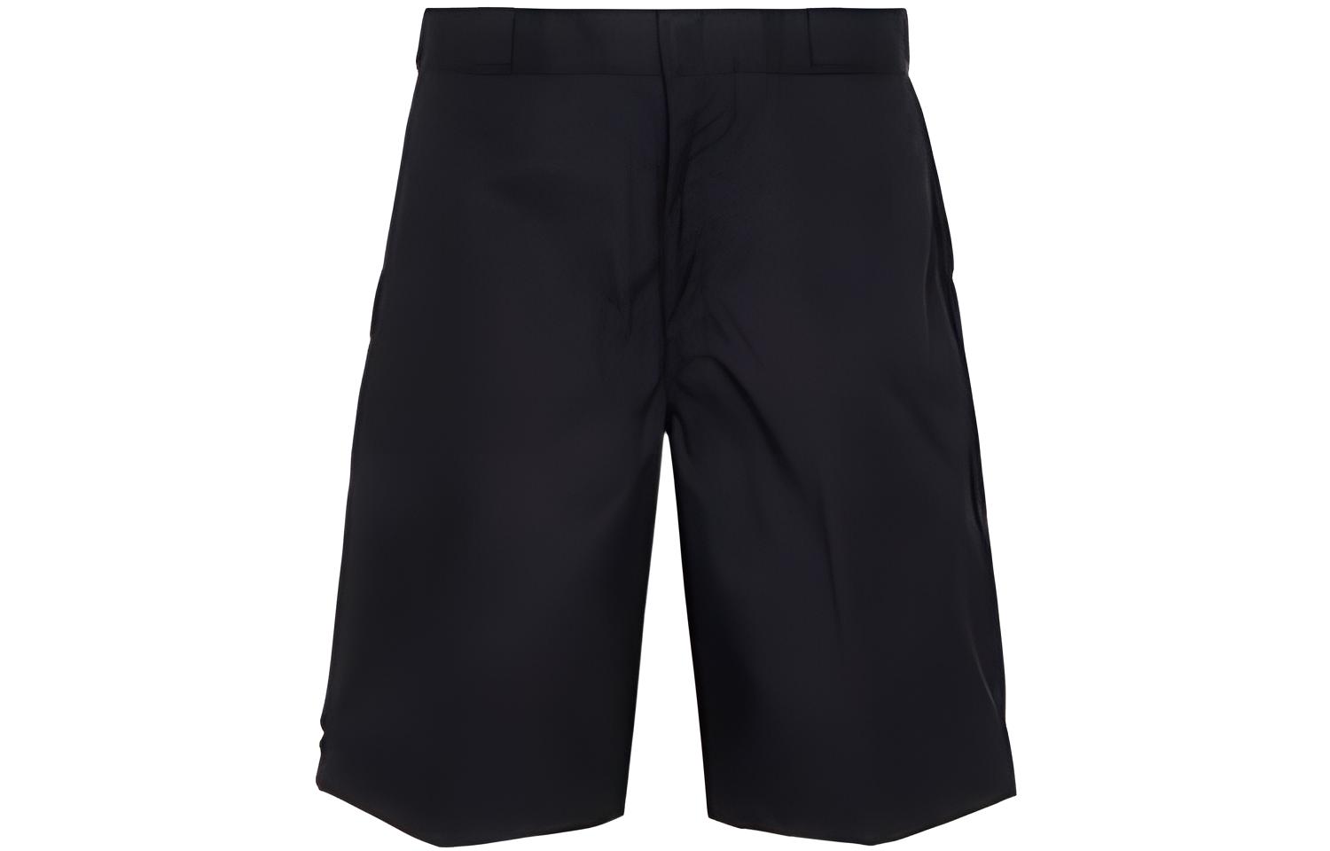 PRADA SS21 Black Nylon Mid-Rise Casual Shorts SPG32S1821WQ8-F0002
