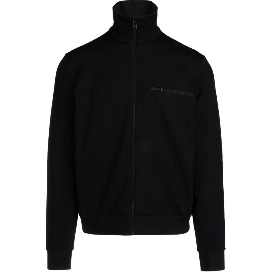 Prada SS21 Black Zipper Long-Sleeve Stand Collar Jacket SJC5641MO3-F0806