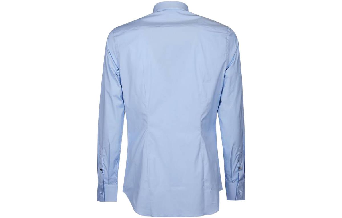 PRADA SS21 Blue Long Sleeve Stretch Cotton Shirt UCN259-F62-F0076-S-201 圖 3