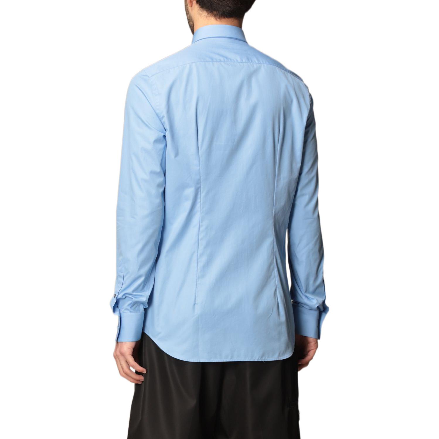 PRADA SS21 Blue Long Sleeve Stretch Cotton Shirt UCN259-F62-F0076-S-201 圖 6
