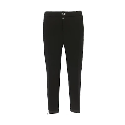 PRADA SS21 Classic Black Cotton Button-Up Casual Pants for Men. UJP112-1R4H-F0002