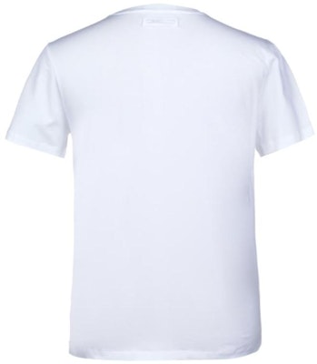 PRADA SS21 Baju-T Kapas Leher-V Putih UJM565-710-F0009 Lookbook PRADA SS21 Baju-T Kapas Leher-V Putih UJM565-710-F0009