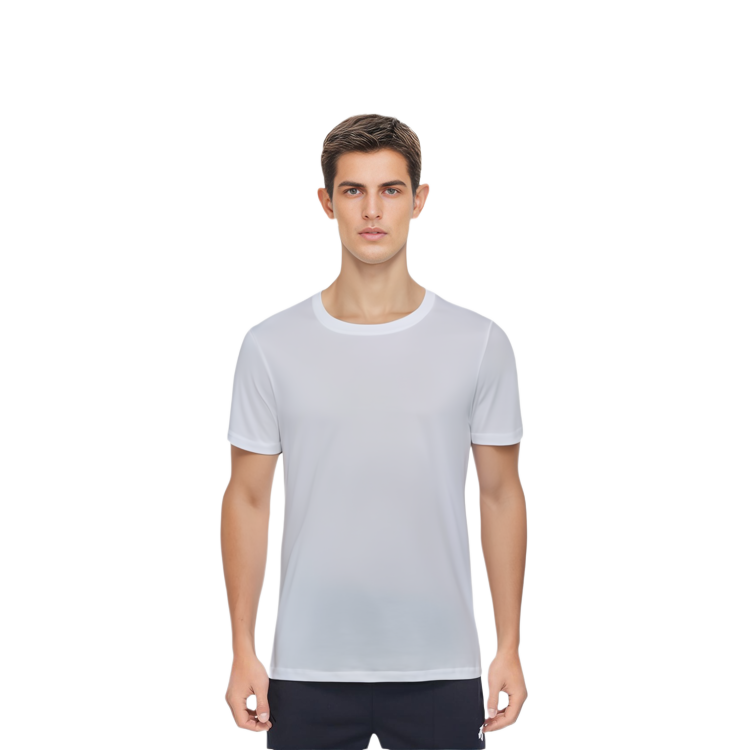 Purchase PRADA SS21 Baju-T Kapas Leher-V Putih UJM565-710-F0009