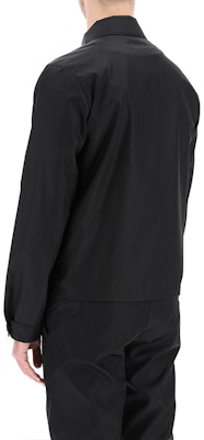 PRADA SS21 Logo Collar Zip-Up Long Sleeve Jacket Black SGB684-1WQ8-F0002 Purchase PRADA SS21 Logo Collar Zip-Up Long Sleeve Jacket Black SGB684-1WQ8-F0002