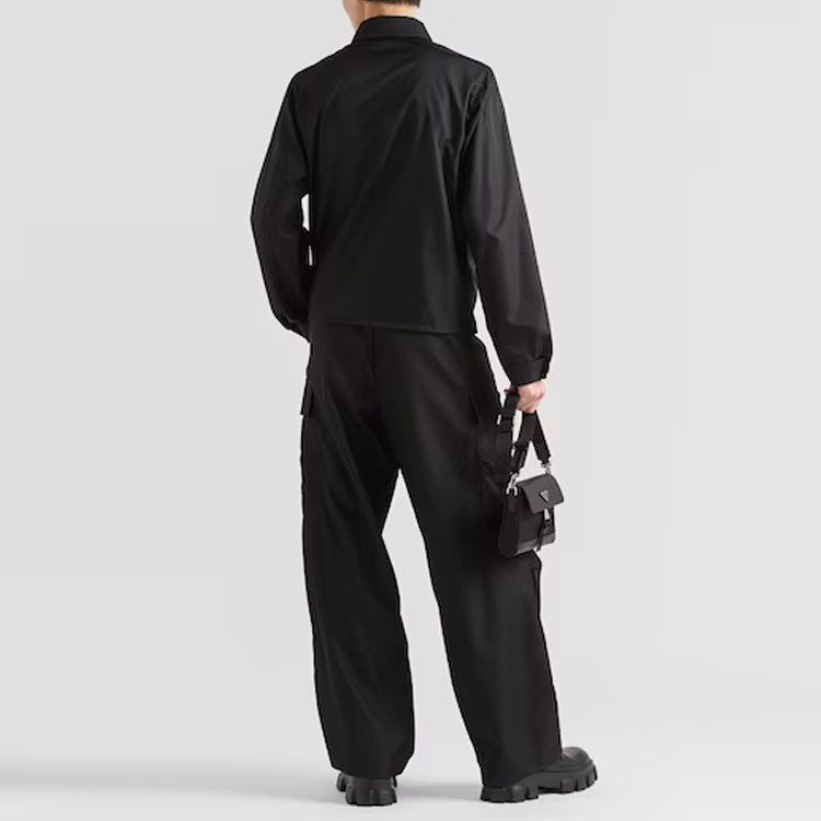 Details for PRADA SS21 Logo Zipped Collar Jacket Black SGB684S2111WQ8-F0002