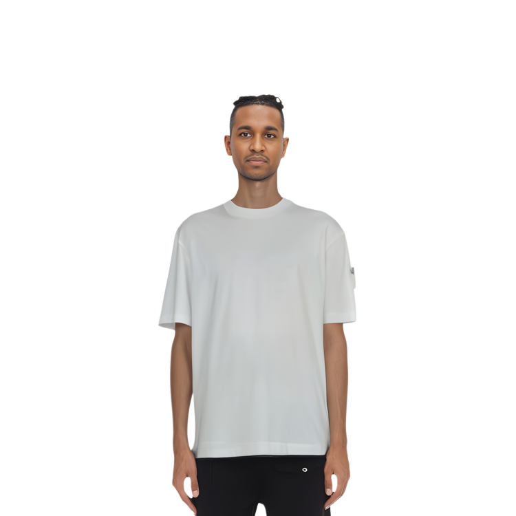 Purchase Camiseta Blanca PRADA SS21 Suelta con Bolsillo Cremallera en el Brazo. UJN762S2121ZLC-F0009