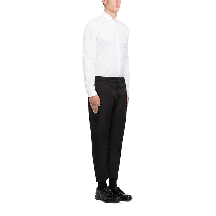 Purchase PRADA SS21 Re-Nylon Black Casual Pants SPH66-1WQ8-F0002-S-202