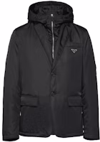 PRADA SS21 Re-Nylon Hooded Blazer Jacket Men’s Black. SD118-1WQ8-F0002-S-212 PRADA SS21 Re-Nylon Hooded Blazer Jacket Men’s Black. SD118-1WQ8-F0002-S-212