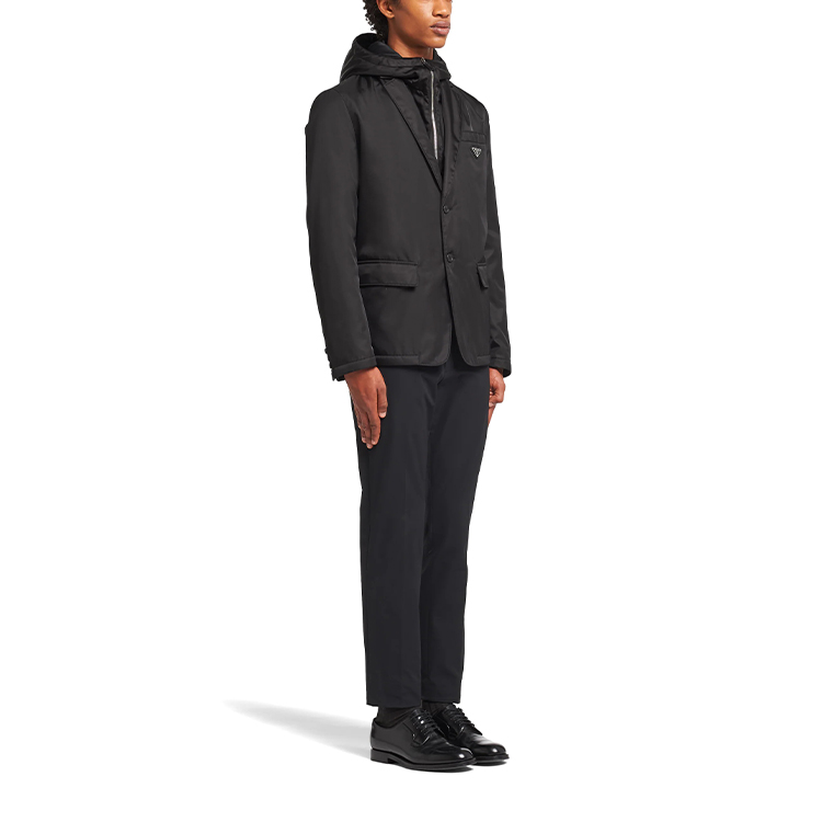 Purchase PRADA SS21 Re-Nylon連帽西裝外套 男士黑色. SD118-1WQ8-F0002-S-212