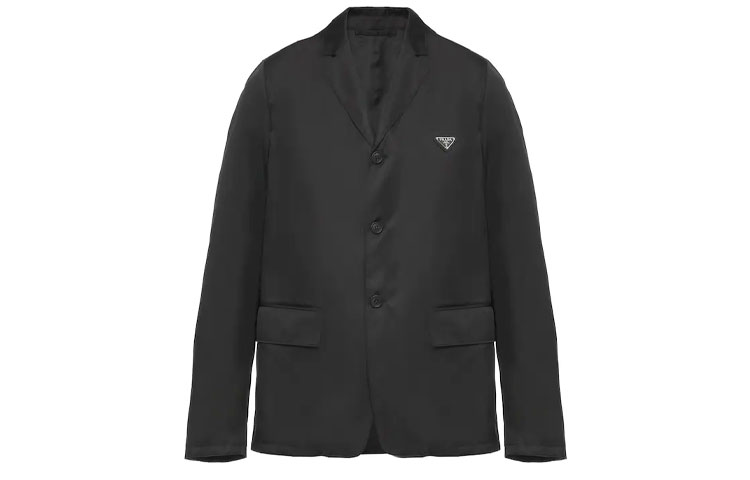 PRADA SS21 Re-Nylon Single-Breasted Blazer Black SD114-1WQ8-F0002-S-211