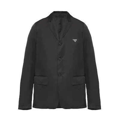 PRADA SS21 Re-Nylon Single-Breasted Blazer Black SD114-1WQ8-F0002-S-211