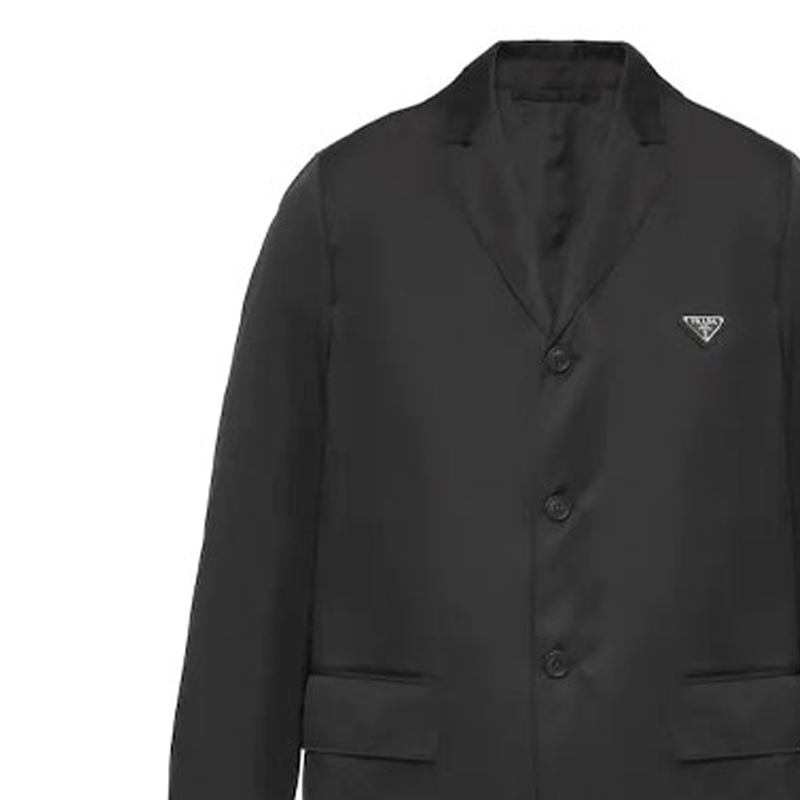 Details for 프라다 SS21 리나일론 싱글브레스트 블레이저 블랙 SD114-1WQ8-F0002-S-211