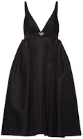 PRADA SS21 Sleeveless Black Dress with Logo Accent. 23Y644S2111WQ8-F0002 PRADA SS21 Sleeveless Black Dress with Logo Accent. 23Y644S2111WQ8-F0002