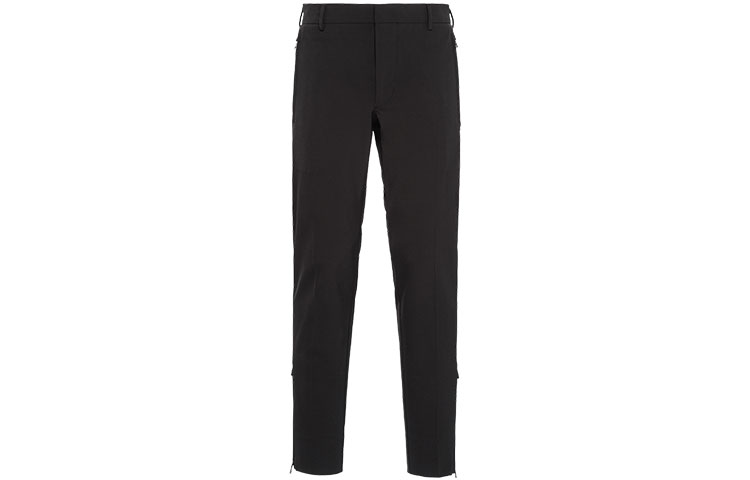 Order PRADA SS21 Slim Fit Black Casual Zipper Pants. SPG76-G39-F0002-S-192