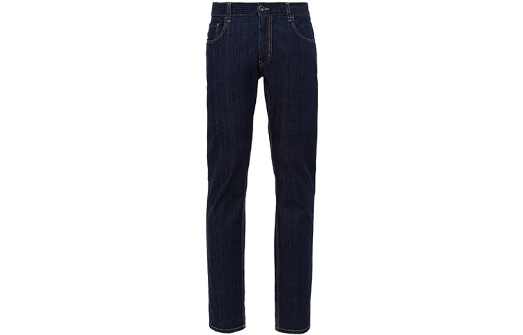 PRADA SS21 Slim Fit Logo Stretch Blue Denim Jeans. GEP178-1BJU-F0008-S-202