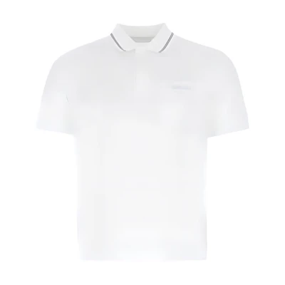 PRADA SS21 White Short Sleeve Polo Shirt UJN721-XGS-F0009-S-211