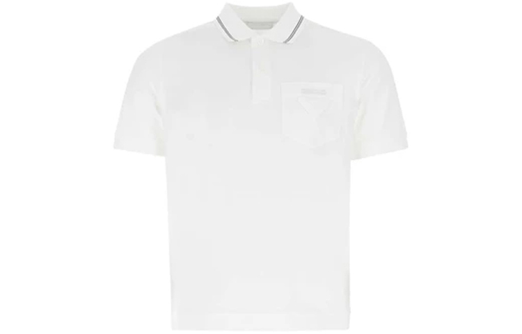 Order 普拉达 白色短袖 POLO 衬衫 SS21款 UJN721-XGS-F0009-S-211