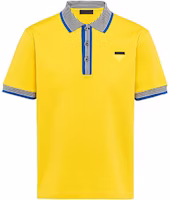 PRADA SS21 Yellow Logo Polo Shirt. UJN766-1ZP5-F0010-S-212 PRADA SS21 Yellow Logo Polo Shirt. UJN766-1ZP5-F0010-S-212