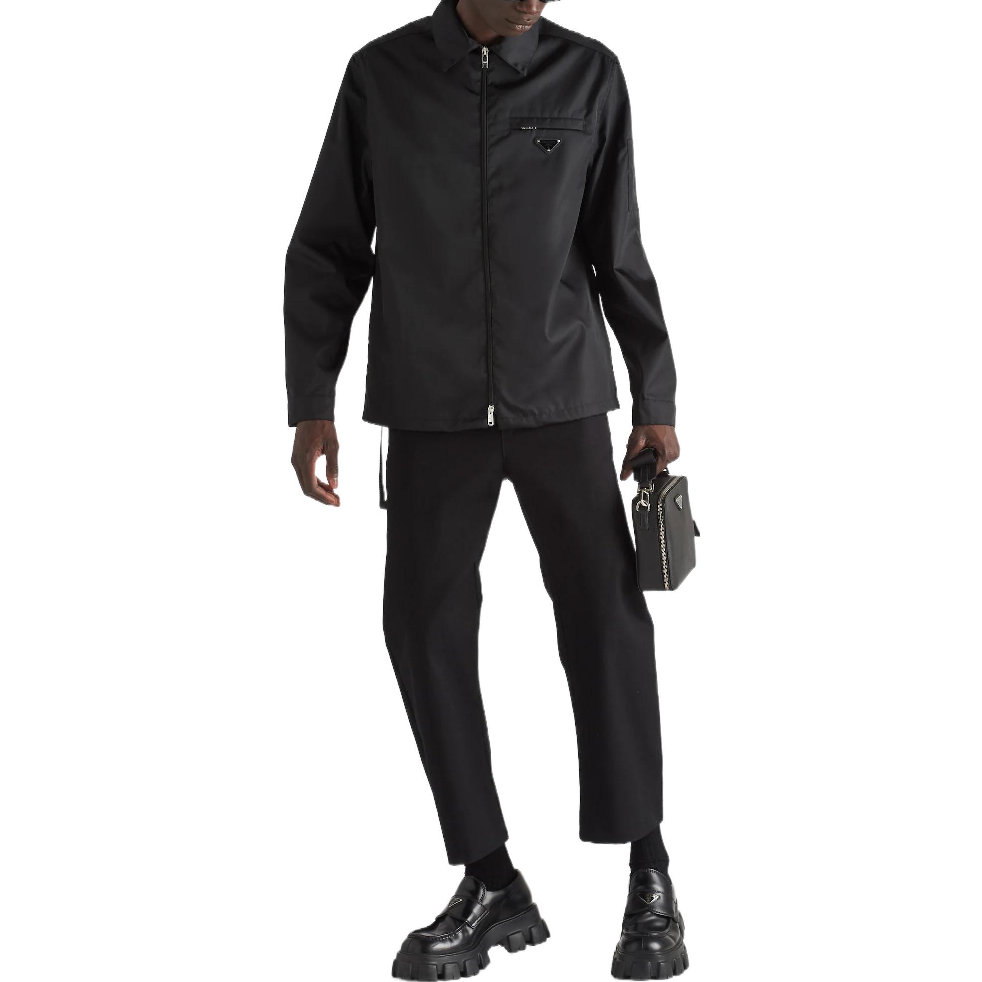 Lookbook PRADA SS22 Celana Panjang Hitam Casual Straight-Leg - Gaya Minimalis Musim Gugur SPH184-10GL-F0002-S-221