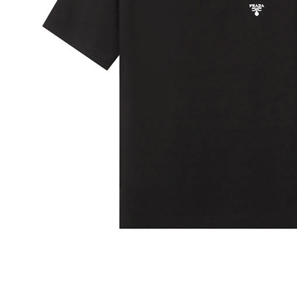 Purchase 普拉达 SS22 黑色纯棉短袖 Polo 衫 UJN798-710-F0002-S-221