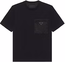 Order PRADA SS22 黑色短袖圓領口袋T恤。 UJN661-11CK-F0002-S-211