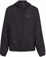 PRADA SS22 Black Hooded Jacket with Logo. SGC012-1ZWT-F0002-S-221 PRADA SS22 Black Hooded Jacket with Logo. SGC012-1ZWT-F0002-S-221