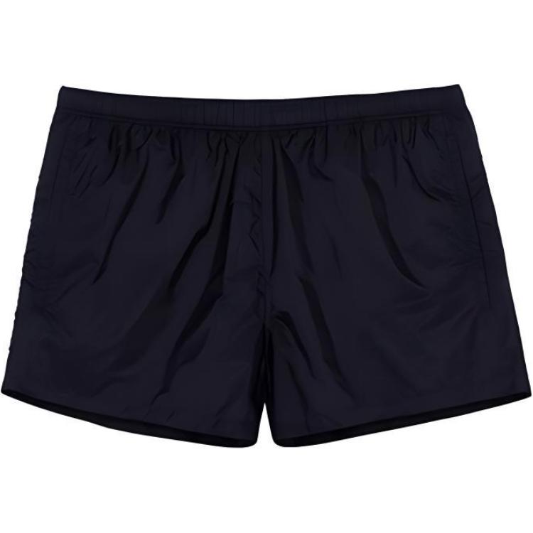 PRADA SS22  Black Solid Elastic Waist Casual Shorts UB332S2211WQ9-F0002