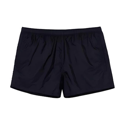 PRADA SS22 Black Solid Elastic Waist Casual Shorts UB332S2211WQ9-F0002