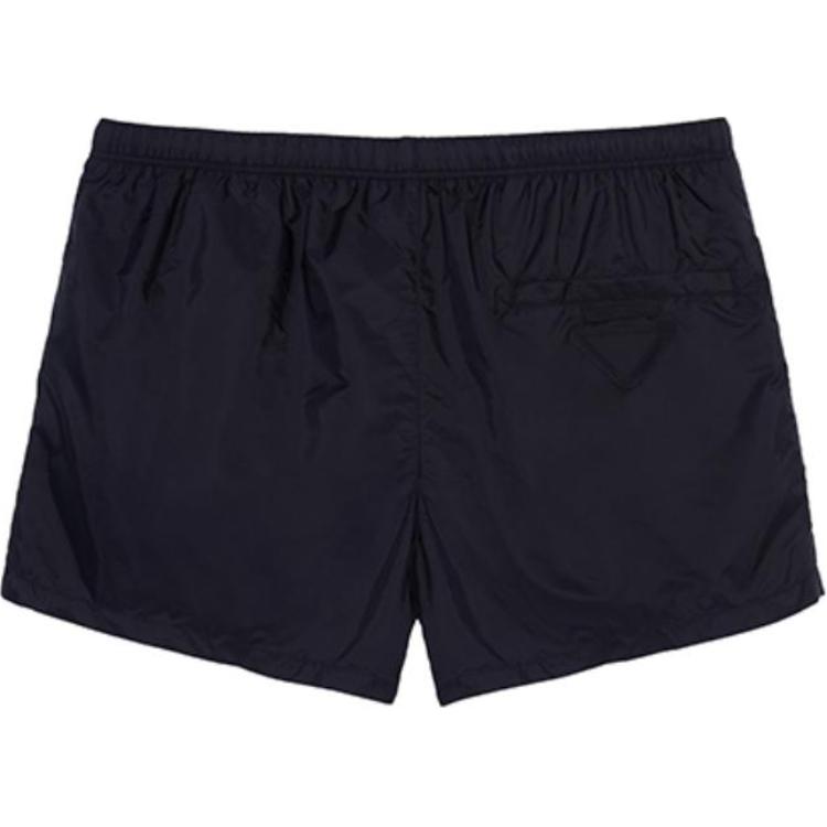 Lookbook PRADA SS22 黑色松紧腰休闲短裤 UB332S2211WQ9-F0002