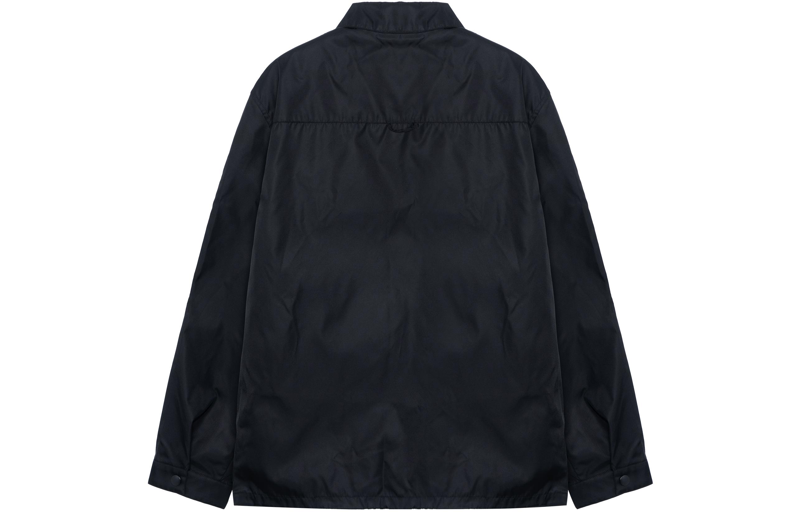 Lookbook PRADA SS22 黑色拉鍊翻領長袖外套 SC502-1WQ8-F0002