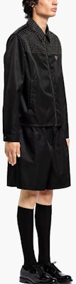 PRADA SS22 Black Studded Logo Zip-Up Jacket Long Sleeve Outerwear SGB987-1WQ8-F0002-S-221 Purchase PRADA SS22 Black Studded Logo Zip-Up Jacket Long Sleeve Outerwear SGB987-1WQ8-F0002-S-221
