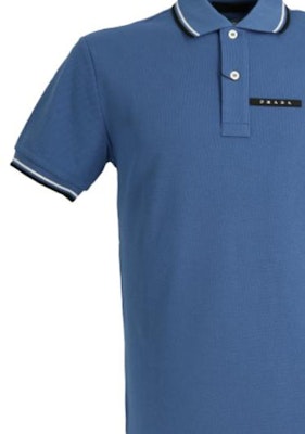 普拉达SS22蓝色短袖棉质POLO衫 SJN256-322-F0AJ8 Details for 普拉达SS22蓝色短袖棉质POLO衫 SJN256-322-F0AJ8