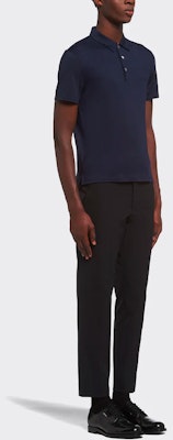 普拉达 SS22 蓝色刺绣标志POLO衫 UJN714-1YDQ-F0124-S-211 Purchase 普拉达 SS22 蓝色刺绣标志POLO衫 UJN714-1YDQ-F0124-S-211