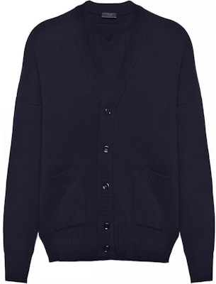 Cárdigan Azul de Punto V-Neck Prada SS22 con Botones y Diseño Sencillo. UMG109-1Z9F-F0008-S-221 Buy Cárdigan Azul de Punto V-Neck Prada SS22 con Botones y Diseño Sencillo. UMG109-1Z9F-F0008-S-221