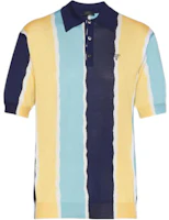 PRADA SS22 Color-block Logo Print Short Sleeve Polo Shirt. UMB335-10MV-F0008-S-221 PRADA SS22 Color-block Logo Print Short Sleeve Polo Shirt. UMB335-10MV-F0008-S-221