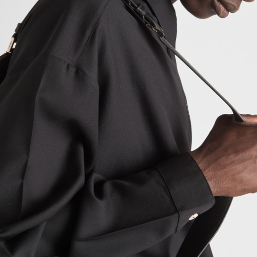 Details for PRADA SS22 全拉鏈長袖防曬襯衫 黑色 SC61411AD-F0002-S-221