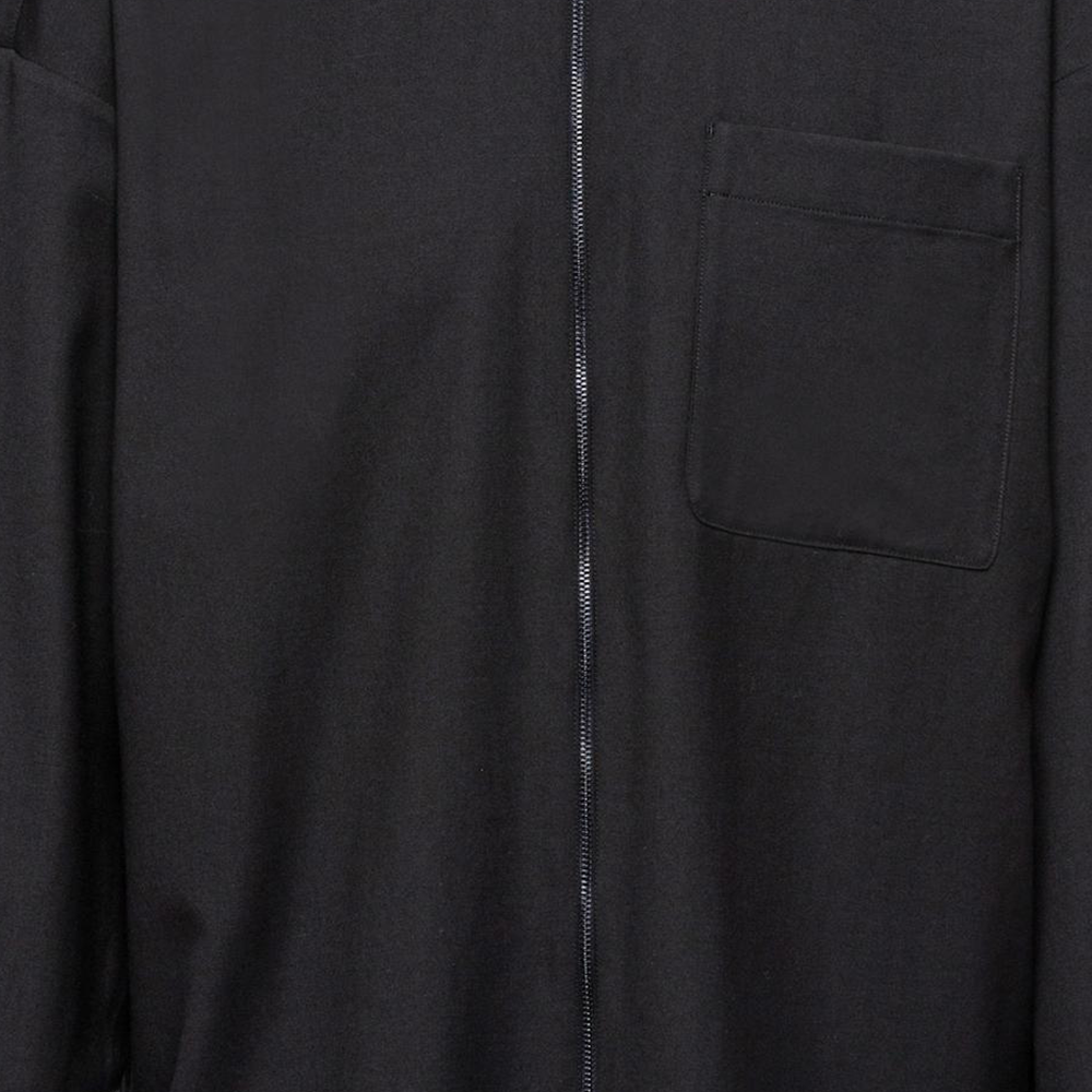 Sizing PRADA SS22 全拉鏈長袖防曬襯衫 黑色 SC61411AD-F0002-S-221