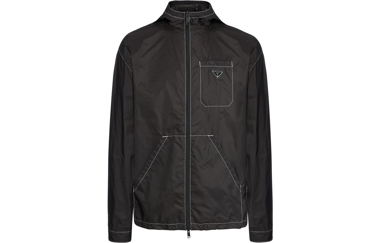 Order PRADA SS22  Solid Black Casual Jacket. SGB989-1WQ9-F0002