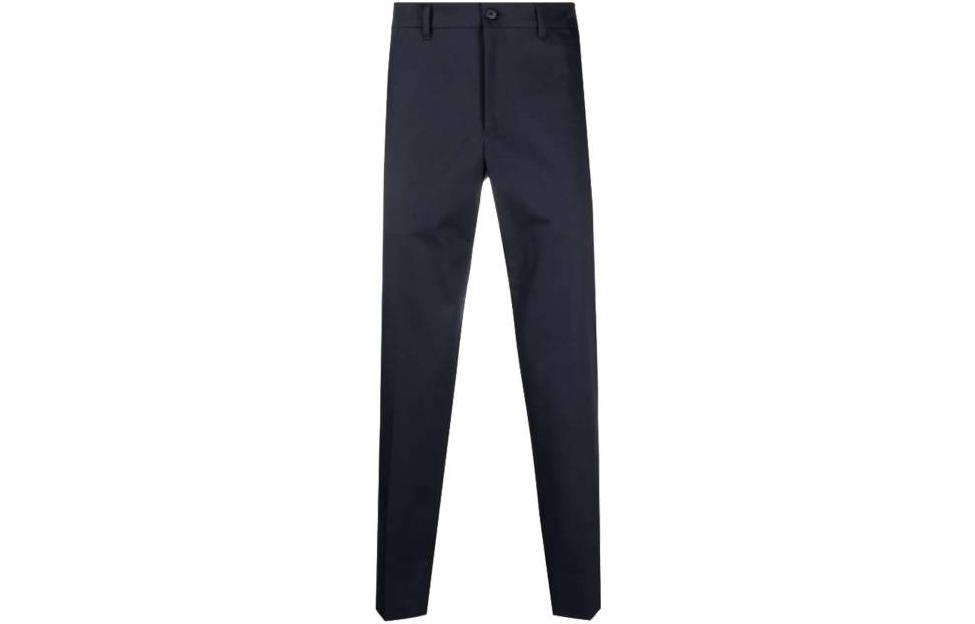 Order PRADA SS22  Solid Mid-Rise Casual Suit Pants Blue SPE12-1GQS-F0ABM-S-202