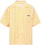 Buy PRADA SS22 防曬條紋短袖襯衫 黃色 UCS414-108R-F0A7U-S-221