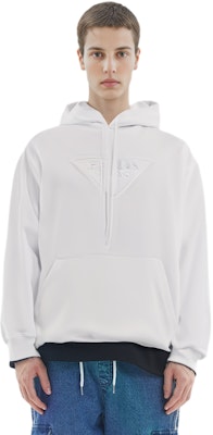 普拉达 SS22 白色棉质印花连帽衫 UJL185-1ZX4-F0009 Details for 普拉达 SS22 白色棉质印花连帽衫 UJL185-1ZX4-F0009