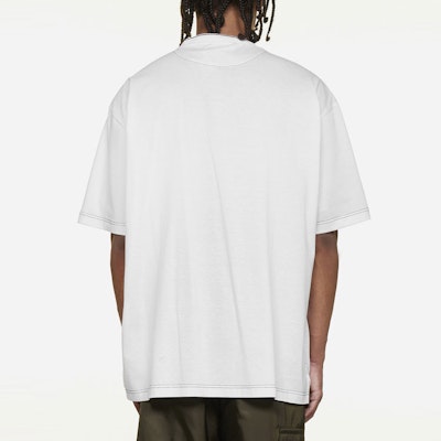 プラダ SS22 ホワイト クルーネック 無地 半袖 Tシャツ UJN79010D3-F0009 Purchase プラダ SS22 ホワイト クルーネック 無地 半袖 Tシャツ UJN79010D3-F0009