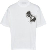 PRADA SS22 White Graphic Printed Relaxed Fit Short Sleeve T-Shirt. UJN822-11R5-F0009-S-222 PRADA SS22 White Graphic Printed Relaxed Fit Short Sleeve T-Shirt. UJN822-11R5-F0009-S-222