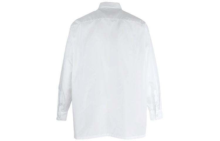 Lookbook PRADA SS22 白色長袖Logo口袋防曬襯衫 SC6011-WQ8-F0009