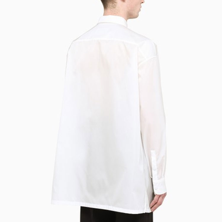 Details for PRADA SS22 白色長袖Logo口袋防曬襯衫 SC6011-WQ8-F0009